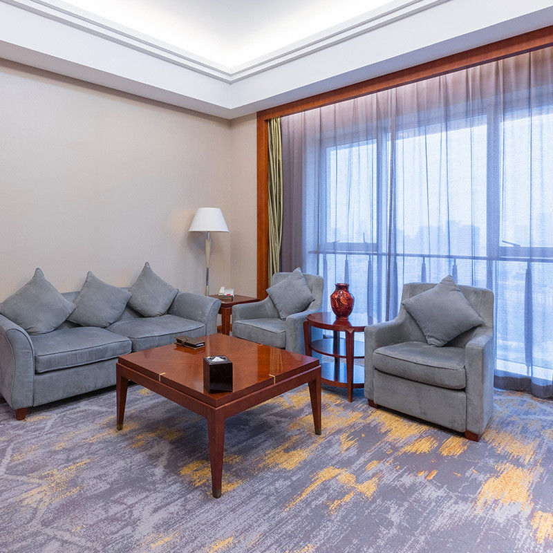 80% de laine et 20% de nylon tapis imprimé pare-feu moderne pour chambre d'hôtel