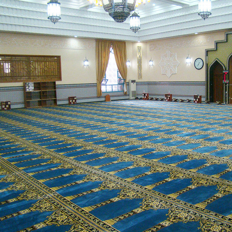 Tapeau en nylon en laine d'Axminster douce pour la salle de réunion de prière de la mosquée