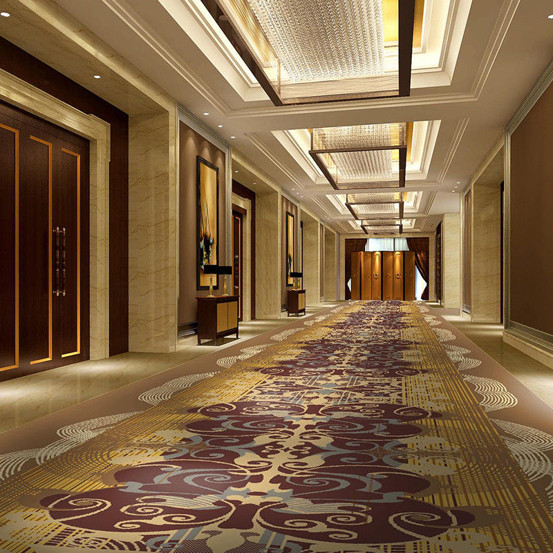Pile en boucle Alfombra Axminster Runner Tapis pour un hôtel 5 étoiles Salle de banquet Plancher