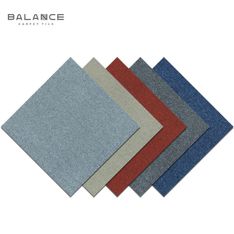 Carreaux de tapis de bureau de nylon ignifuges pour le sol